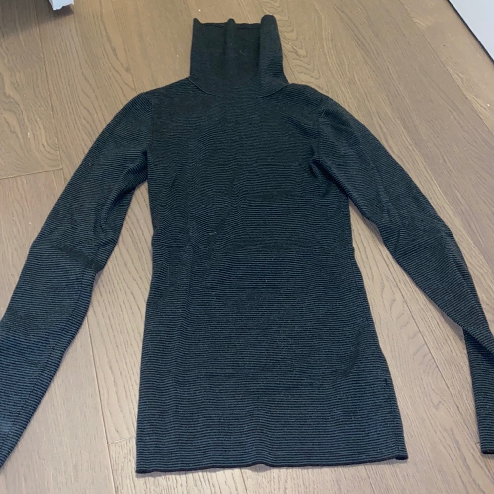 Theory Striped Turtle Neck